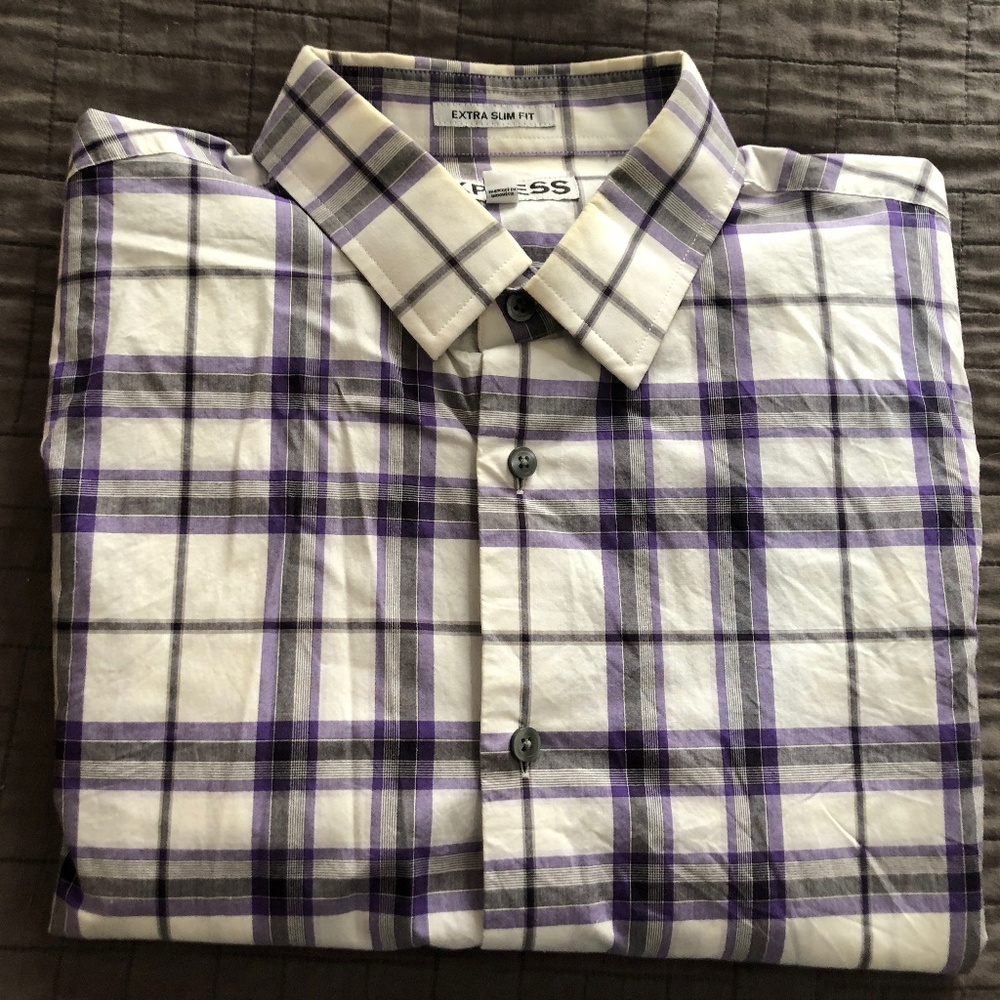 Express Men's Extra Slim Button Down Shirt